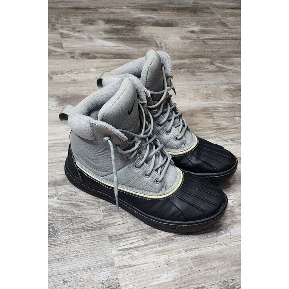 Nike ACG Woodside Matte Gray Silver Men's 7.5 Duck Boots 386469-090 Snow Winter - Picture 2 of 13